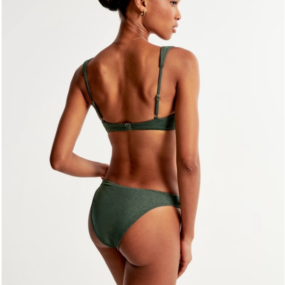 Abercrombie & Fitch Green Shimmer Bikini Set - Picture 2 of 6